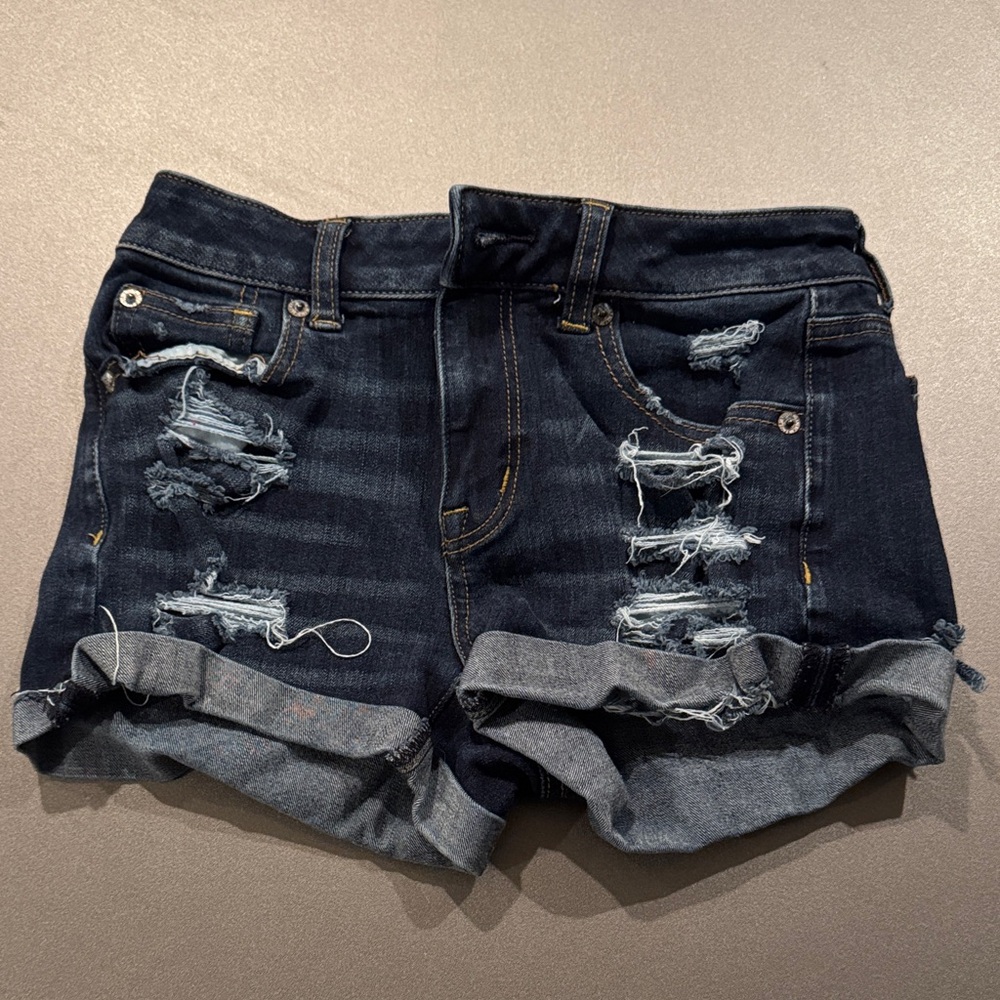 American Eagle Outfitters Dark Blue Jean Shorts